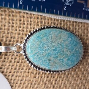 Amazonite blue-green pendant NWOT #344